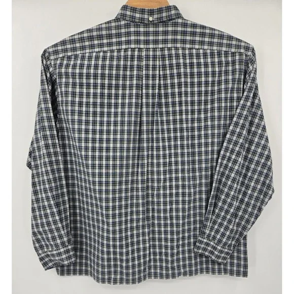 Ralph Lauren Shirt Mens 2XL Greggor Blue Green & White Checkered Button Down - Picture 3 of 5